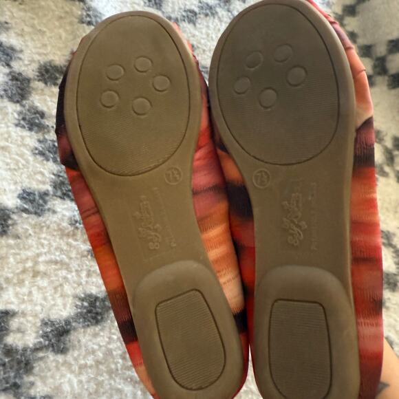 Self Esteem Peep Toe Flats‎ 7.5M Multicolor Twist Knot Ballet Y2K Aesthetic - Picture 6 of 6